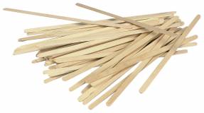 Rørepind birketræ natur 14cm med afrundede ender 1000stk/pak