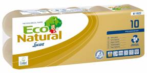 Toiletpapir Lucart T3 Natural 2-lags 9,2cmx17,6m Ø10,2cm100% genbrugspapir 120rul/kar