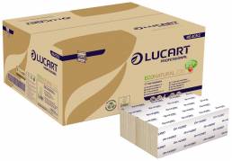 Håndklædeark Lucart T3 Natural 2-lags nonstop 24x20cm 8cm 100% genbrugspapir
