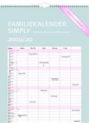 Familie skoleårskalender Simply 29,5x39cm 8085 00