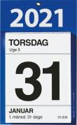 Kontorafrivningskalender m/bags. tekst 12x16cm 21 2530 00