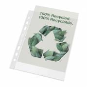 Plastlomme Esselte Recycled A5 70my m. præg 100stk/pak