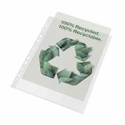 Plastlomme Esselte Recycled A4+ 100my m. præg 100stk/pak