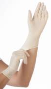 Latexhandske Distinct L hvid pudderfri 100stk/pak