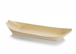 Træbåd fyrrespån 32cm 50stk/pak
