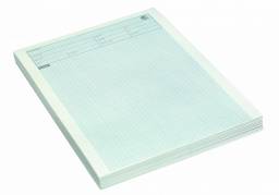 Millimeterpapir Eksamenspapir A4 60g blå u/huller