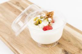 Højt låg til dessertbæger Ø100x30mm 50stk/pak