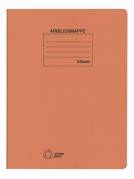 Arbejdsmapper Esselte m/split+ overligger A4 orange 25stk/pak