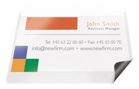 Magnetlomme m/papiretiket 25x75mm