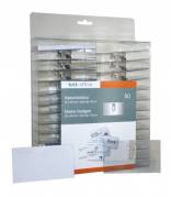 Navneskilte 50x90mm klar m/clip & papindlæg
