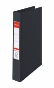 Ringbind Esselte PP sort A4 25mm 4-rings O-mekanisme