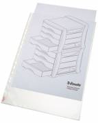 Plastlomme Esselte A3 0,085mm hul lang side premium 10stk/pak