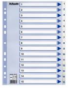 Register PP Esselte A4 1-15 hvid