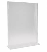Brochuredisplay bnt klar A4 T-form t/bord 297x210mm
