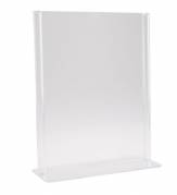 Brochuredisplay bnt klar A5 T-form t/bord 210x148mm