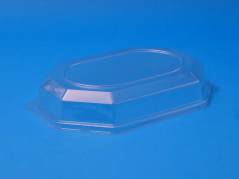 Låg/t Cateringfad lille oval 360×260×63mm klar 50stk/kar