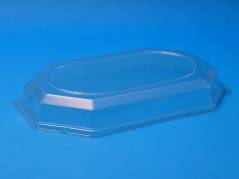 Låg/t Cateringfad mellem oval 465x315x63mm klar 50stk/kar