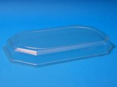 Låg/t Cateringfad stor oval 565x375x63mm klar 50stk/kar