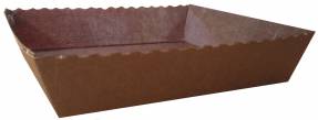 Bageform brun 150x140x37mm 480stk/pak