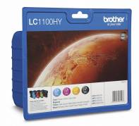 Blækpatron Brother LC1100HY Value Pack 1x4 farver CMYBK 1x4 SAMPAK