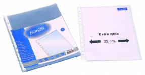 Plastlomme Bantex A4+ 0,10mm præget 50stk/pak