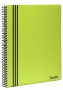 Kollegieblok m/spiralryg A4 linjeret lime 80blade 70g