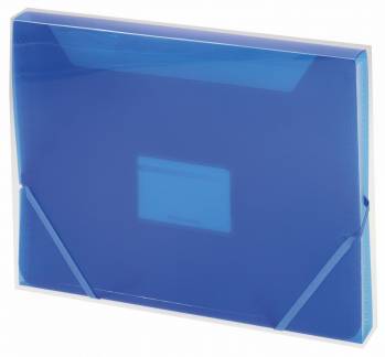 Arkivmappe PP Office DEPOT bl&aring; A4 6-rum med elastiklukning