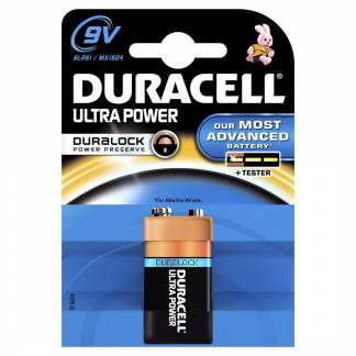 Batteri Duracell Ultra Power 9V 1stk/pak 6LR61 / MX1604