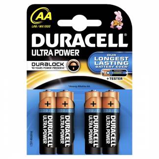 Batteri Duracell Ultra Power AA 4stk/pak LR6 / MX1500