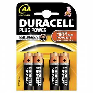 Batteri Duracell Plus Power AA 4stk/pak LR6 / MN1500