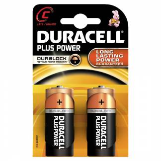 Batteri Duracell Plus Power C 2stk/pak LR14 / MN1400