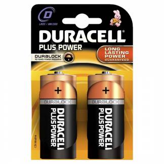 Batteri Duracell Plus Power D 2stk/pak LR20 / MN1300