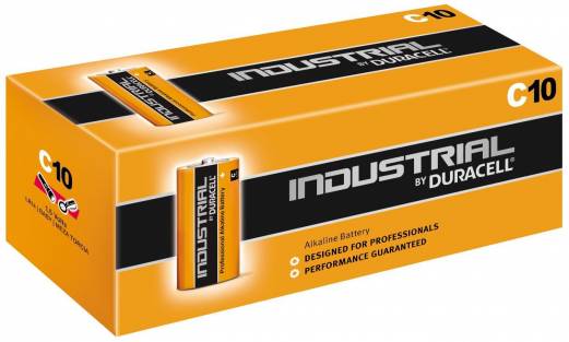 Batteri Duracell Industrial C 10stk/pak