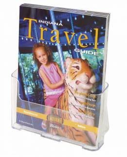 Brochureholder Office DEPOT A4 klar 1 rum til bord/v&aelig;g