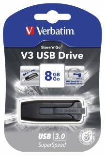 USB 3.0 Store 'N' Go SuperSpeed V3 8GB, Black