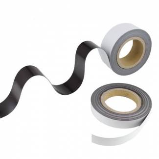 Magnetb&aring;nd 30mmx30m hvid mat 0,6mm almindelig