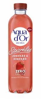 Mineralvand Aqua d'Or 0,5l Jordbær/Hindbær m/brus 12stk/pak