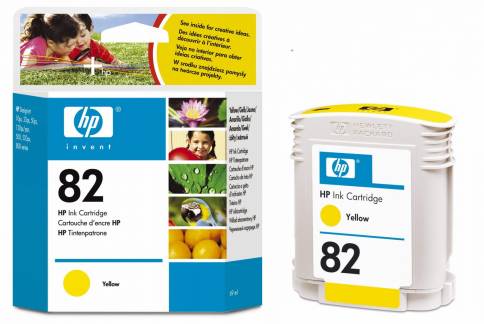 HP 82 yellow ink cartridge