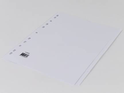 Faneblade karton hvid A4 170g 5-delt