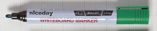 Whiteboardmarker niceday gr&oslash;n 1,5mm rund spids 1640262