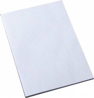 Standardblok u/huller kvadr. toplimet 60g hvid A5