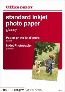 Fotopapir inkjet OD 180g A4 Glossy 100ark/pak