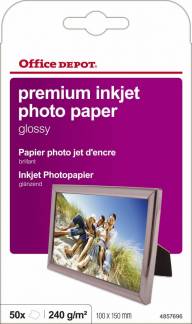Fotopapir inkjet OD 280g 10x15cm High Gloss 50ark/pak