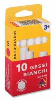 Tavlekridt hvidt 10stk/pak