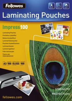 Lamineringslommer 100 mic. 303x426mm 100stk/pak A3