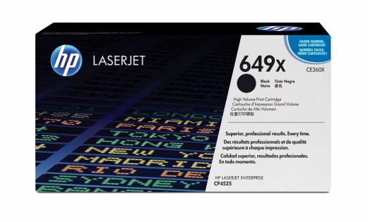 Color LaserJet 649X black toner