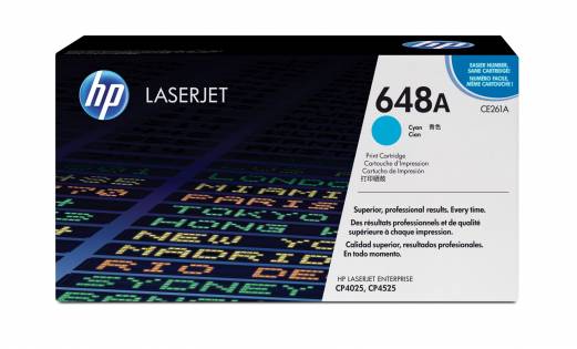 Color LaserJet 648A cyan toner