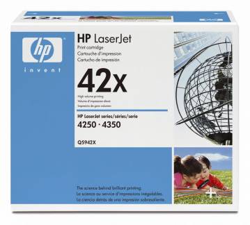 Lasertoner HP Q5942X sort HC Laserjet 4250/4350