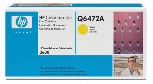 Lasertoner HP Q6472A gul Color LJ 3505/3600/3800 4.000 sider v/5%