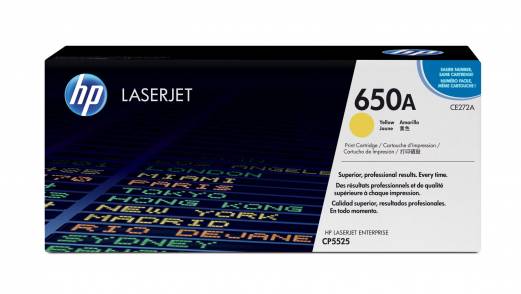 Color LaserJet 650A yellow toner